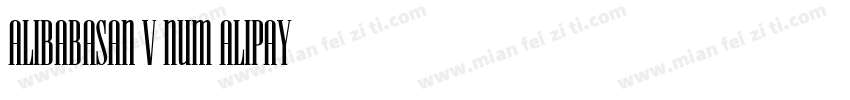 AlibabaSan102 v2 Num Alipay字体转换